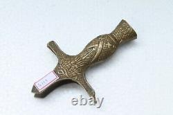 Old Brass Inlay Carved Unique Shape Handcrafted Sword Handle / Hilt NH4111