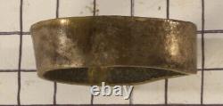 Oval silver finished brass sword grip ferule 188
