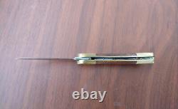 PUMA handmade Gentleman folding knife 2.5 blade, wood / brass handle 22 0955