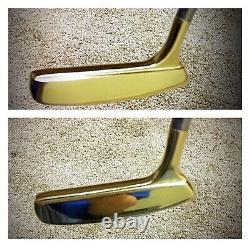 Pre-Scotty Cameron/Heal Shafted Flange 34.5 Rh Bullseye Putter/Leather Grip