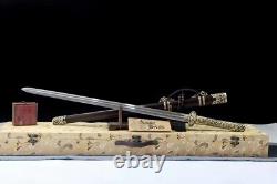 Quality Tang Jian Brass Handle Dragon /Phoenix Sword Chinese KUNGFU Battle Saber