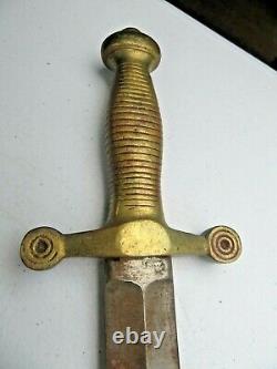 RARE 1850 French Sword brass handle Louisiana Estate Civil War 1st Infantry