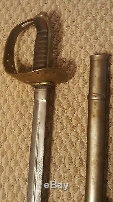 RARE Antique Swedish Model 1893 Cavalry Sword with Scabbard