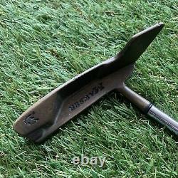 RARE Masker Milled Face Brass Putter 34.5 with Crown Jumbo Grip