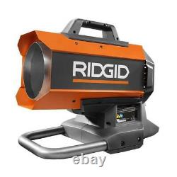 RIDGID Heater Portable Electrical Brushless Hybrid Propane Durable Outdoor Steel