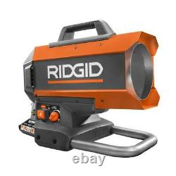 RIDGID Heater Portable Electrical Brushless Hybrid Propane Durable Outdoor Steel
