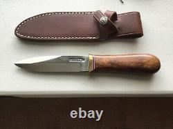 Randall Knife Gambler 5 SS blade ironwood handle brass hilt makers sheath