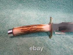 Randall Made Knives RKS # 4, 8 inch blade, Stag Grip, Brass Hilt, Free Shipping
