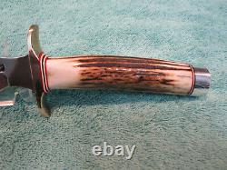 Randall Made Knives RKS # 4, 8 inch blade, Stag Grip, Brass Hilt, Free Shipping