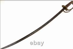 Rare Civil War Confederate CSA Cavalry Sword wood Brass Handle blade Hilt Tight