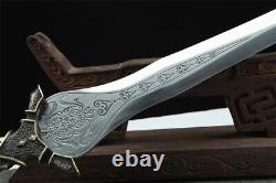 Rare Copper Handle Battle Jian Sword Sharp High Manganese Steel Blade Katana