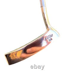 Refinished Spalding Elite III Blade Putter Original Leather Grip 35 Nappa Style