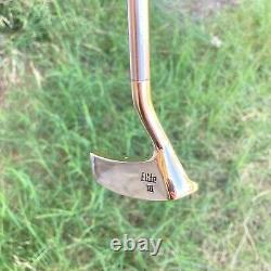 Refinished Spalding Elite III Blade Putter Original Leather Grip 35 Nappa Style