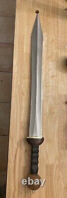 Roman Gladius C45 Steel Rosewood Handle Brass Fittings Sharp Not Stage Combat