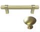 Round Knob Handle T Bar Pull Matte Gold Brass Kitchen Drawer Cabinet Hardware