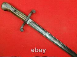 S & K Brass Handle Sword Bayonet