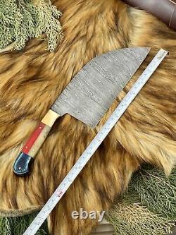 SHARD BLADE Hand Forged Damascus Steel Hunting Chef Kitchen Knife Set With Sheath