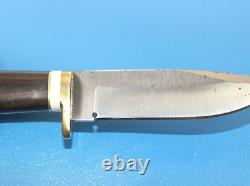 Scarce J. Higgens Colorado Custom Drop Point Knife Brass & Walnut Handle