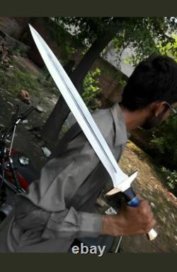 Sharp Edge New Custom Handmade Carbon Steel Viking Sword with Resin Handle