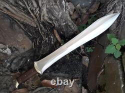 Sharp Edge New Custom Handmade Carbon Steel Viking Sword with Wooden Handle