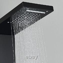 Shower Faucet Rainfall Waterfall Shower Panel Tower System Massage Jet Mixer kit