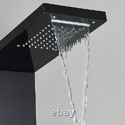 Shower Faucet Rainfall Waterfall Shower Panel Tower System Massage Jet Mixer kit