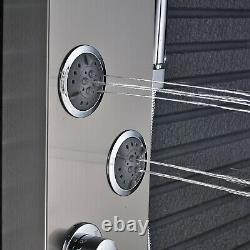 Shower Panel Tower System LED Rain&Waterfall Massage Jet Spraye Stainless Steel