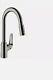 Single-Handle Pull-Down Sprayer Kitchen Faucet in Steel Optic, Stainless Steel