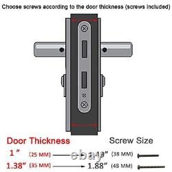 Solid Brass Lever Handle Mortise Lock Set For Screen/storm Door Replacement Only