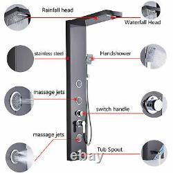 Stainless Steel Shower Panel Tower Massage Body Jet System Rain&Waterfall Spray
