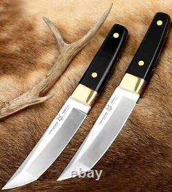 Straightback Knife Fixed Blade Hunting Tactical Survival Wild DC53 Steel Mikata