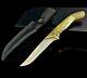 Straightback Knife Hunting Wild Tactical Combat High Carbon Steel Copper Handle