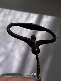 Surveying Chain Antique 1800's Keuffel & Esser steel 100 feet brass handles