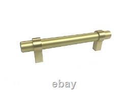 T Bar Pull Handle Knob Matte Gold Brass Drawer Cabinet Kitchen Hardware 14mm