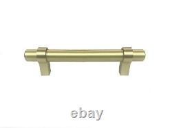 T Bar Pull Handle Knob Matte Gold Brass Drawer Cabinet Kitchen Hardware 14mm