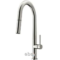 VIGO Greenwich Single-Handle Pull-Down Sprayer Kitchen Faucet in Stainless Steel