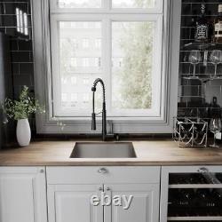 VIGO Laurelton Single Handle Pull-Down Sprayer Kitchen Faucet in Matte Black