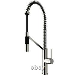 VIGO Livingston 1-Handle Pull-Down Sprayer Kitchen Faucet in Stainless Steel