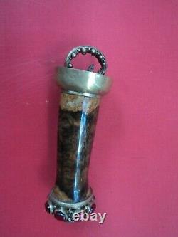 Very nice Bali lombok keris handle gerantim brass, sword knife silver
