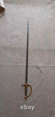 Vintage 1863 US Model 1840 AHC Ames MFG Musicians Civil War Sword Brass Handle