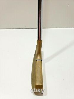 Vintage Acushnet Bullseye Flange Brass 35 Putter RH Blade Positrac Grip