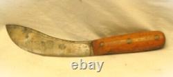 Vintage Antique Carbon Steel Skinner Knife Wood Scales Handle with Brass Pins
