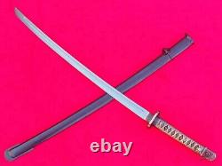 Vintage Army Officer Sword Katana Japan Samurai Signed Blade Military Number Edg
