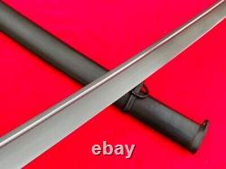 Vintage Brass Handle Japanese Katana Army Officer Sword Blade Saber Steel Sheath
