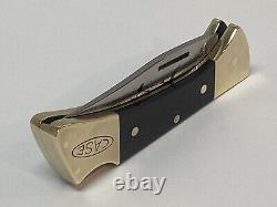 Vintage Case XX Wood Handle Brass Bolsters Mako P158 2 Dot 1978 Pocket Knife Bd