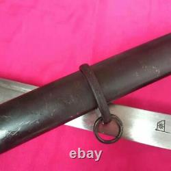 Vintage Copper Handle Japan Katana Warrior Sword Sign Steel Blade Army Falchion