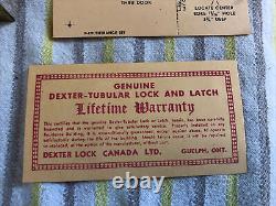 Vintage DEXTER Sectional Cylinder Entrance Handle Set With Night Latch Keys NOS