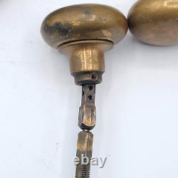 Vintage Door Knobs Handles Sets with Threaded Split Spindle Lot of 7 + 1 error