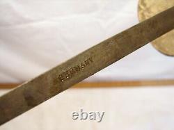 Vintage Fencing Sword Brass Handle Sabre Epee Foil Blade Fencing Germany
