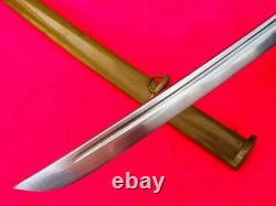 Vintage Japan Katana Military Sword falchion Army Officer Blade Copper Handle